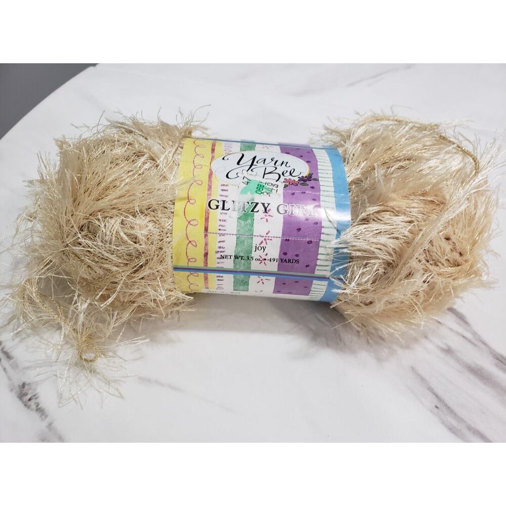 1 Skein Yarn Bee‎ Glitzy Girl Fashion Yarn Knitting & Crochet Crafts #906 Joy